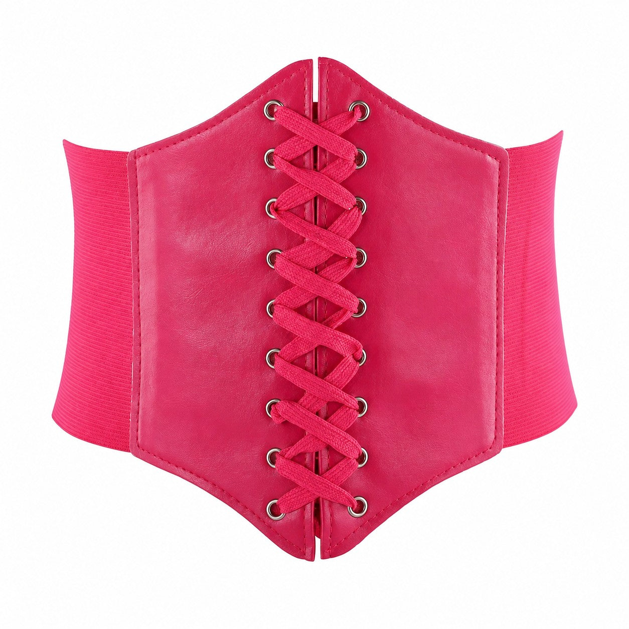lace-up-corset-belt Rose Red