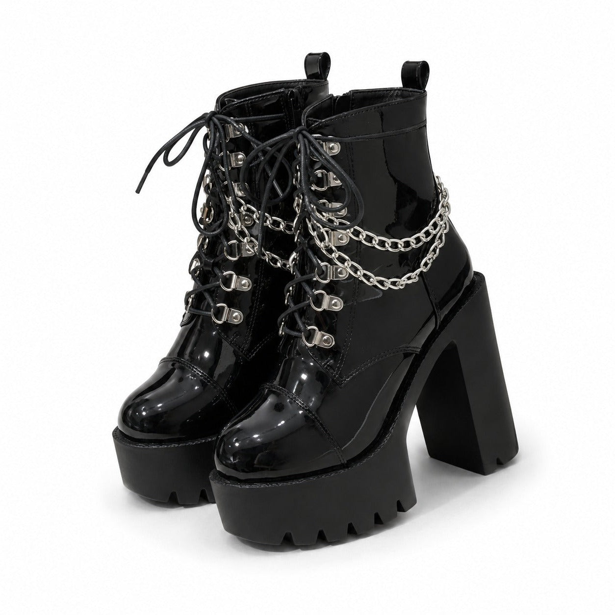Lolita Gothic Mary Jane Womens Boots Platform Leather Martin Boots — AltBrat