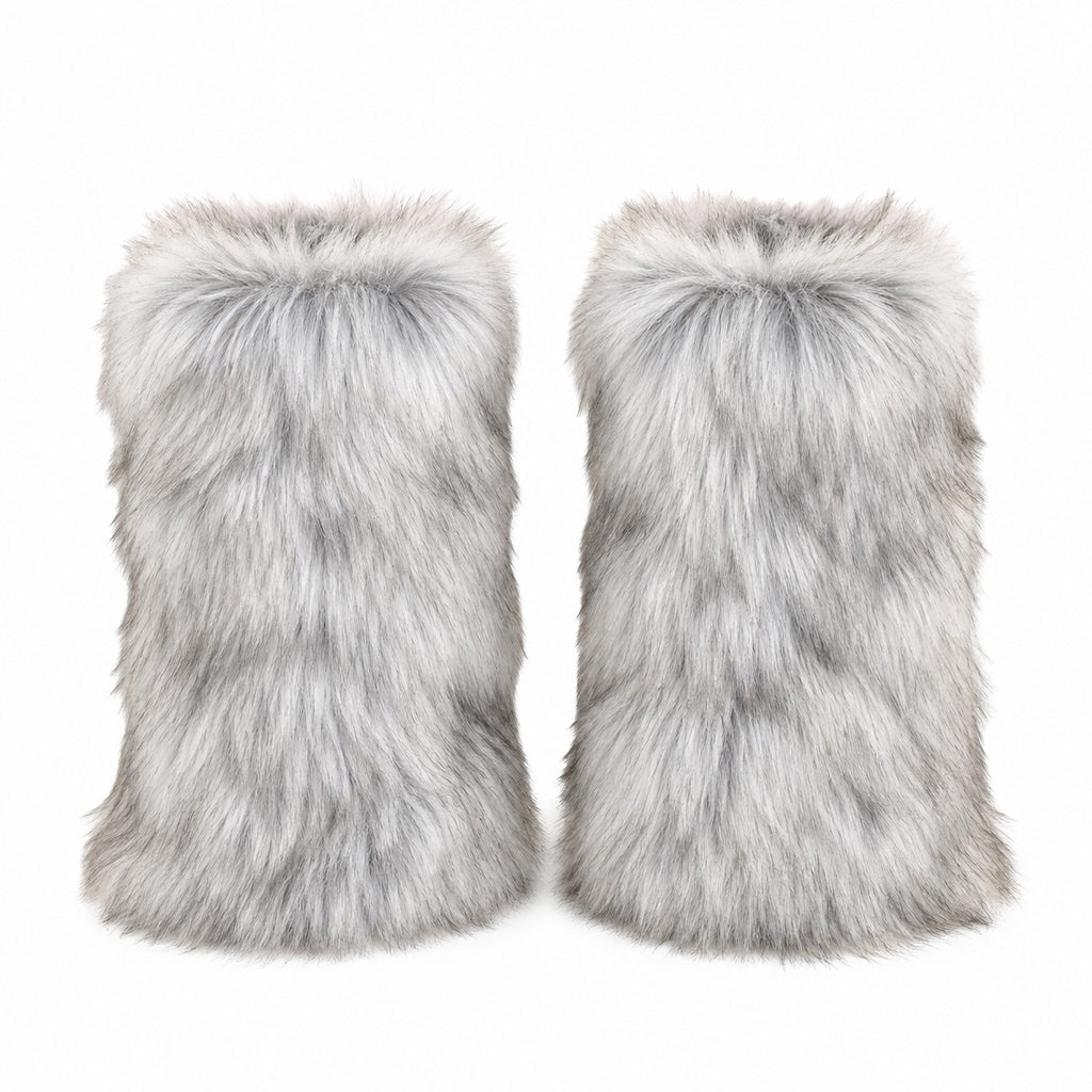 Long Faux Fur Leg Warmers (Knee Length)