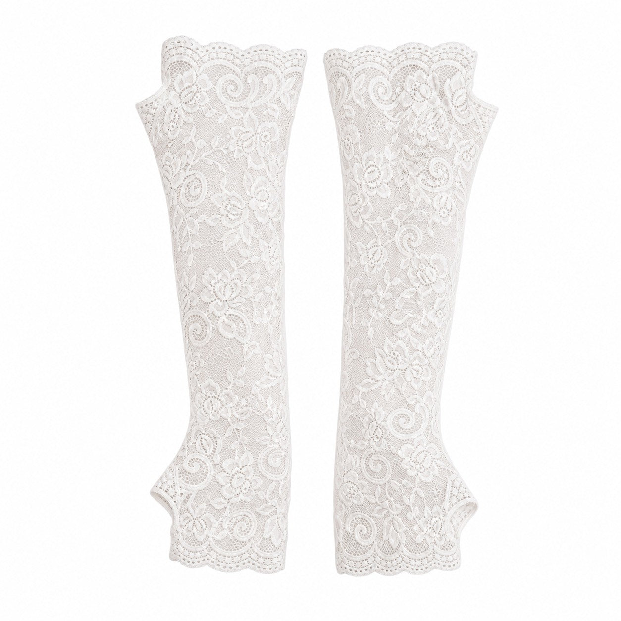 long-lace-fingerless-gloves white