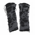 Ripped Distressed Punk Arm Warmers (Grey/Black)