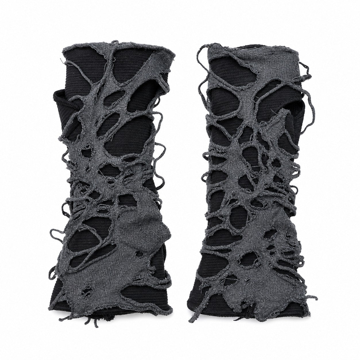 Ripped Distressed Punk Arm Warmers (Pair)