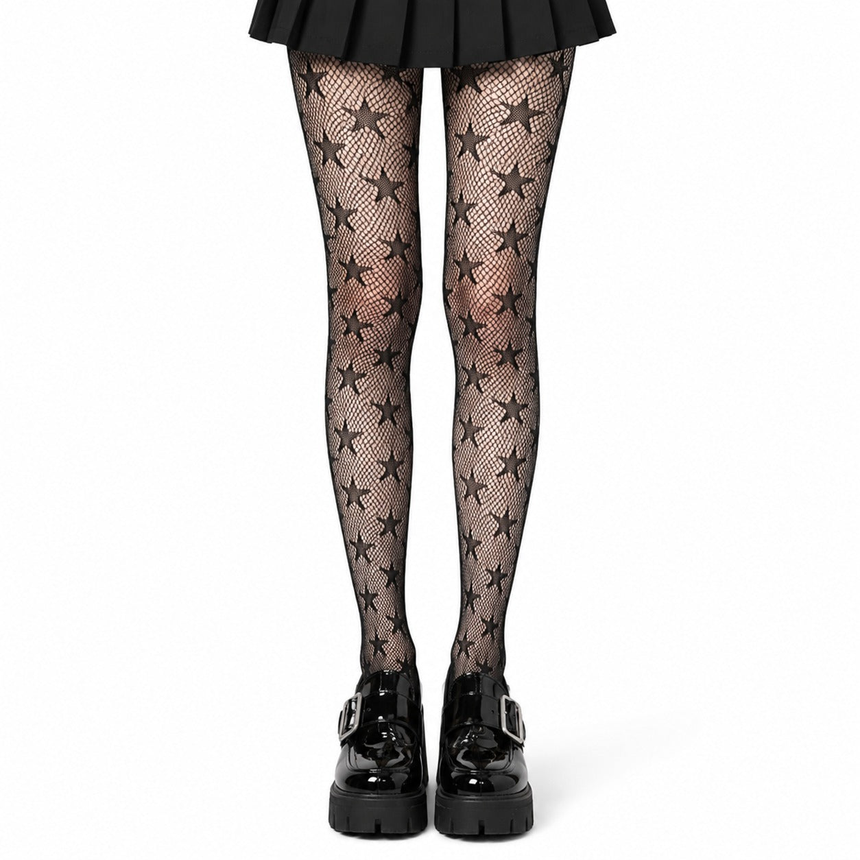 Star Pattern Fishnet Tights — AltBrat