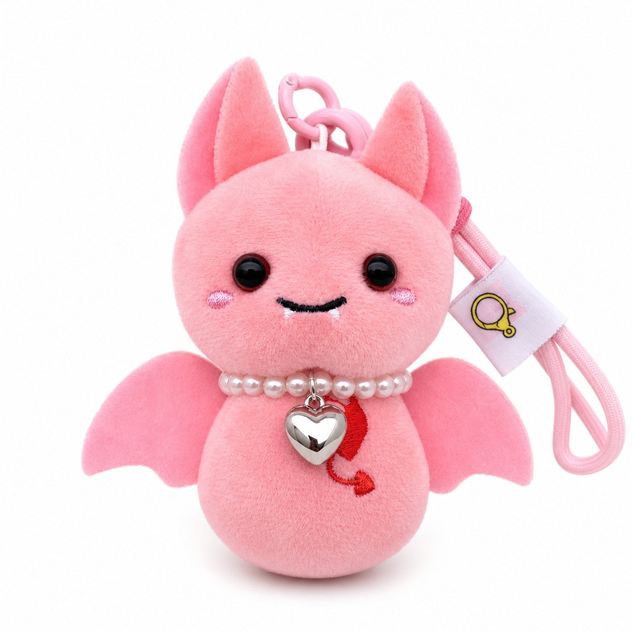 vampire-bat-plush-keychain Pink