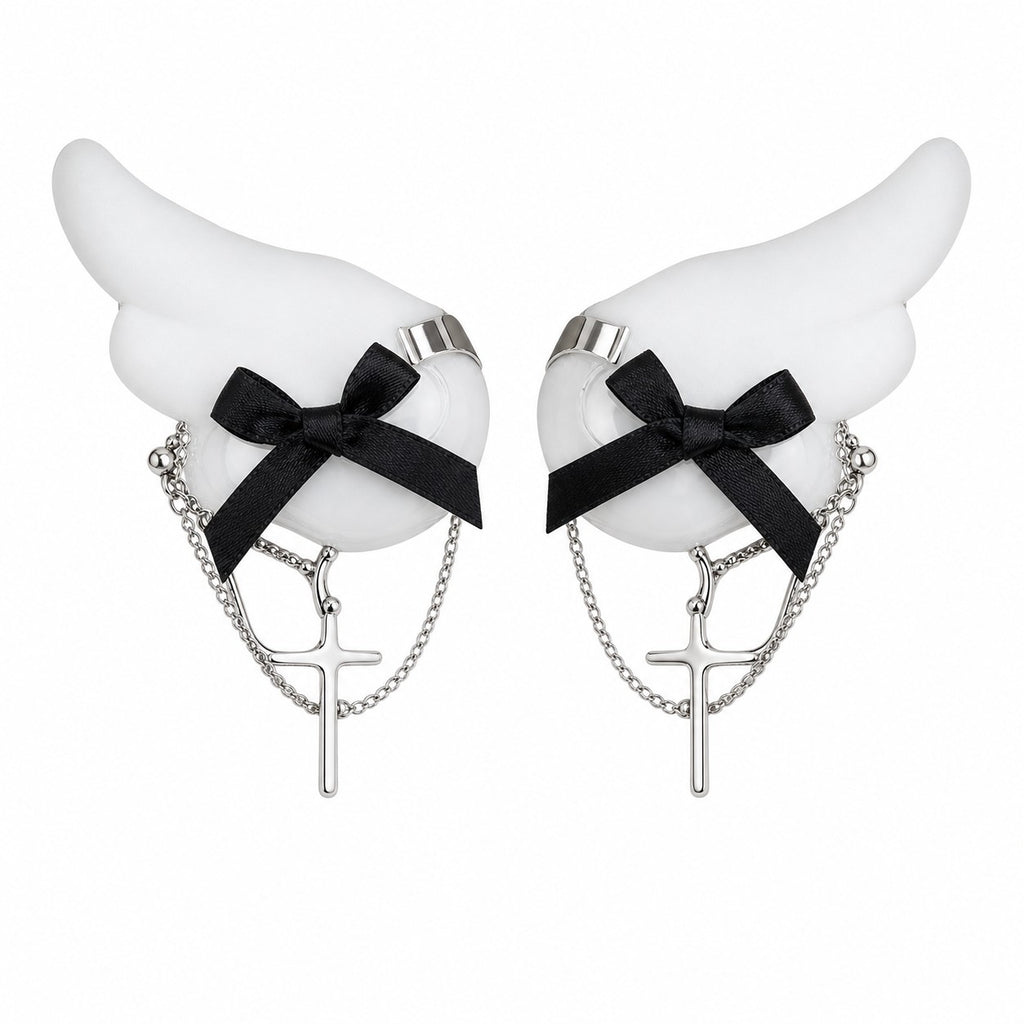 Angel Wing Bow Hair Clips